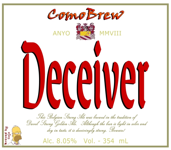Deceiver Belgian Strong Golden Ale
